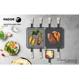 Appareil a raclette FAGOR - FGRG8 - Pierre de cuisson - Jusqu'a 8 personnes - Thermostat réglable - 1400W