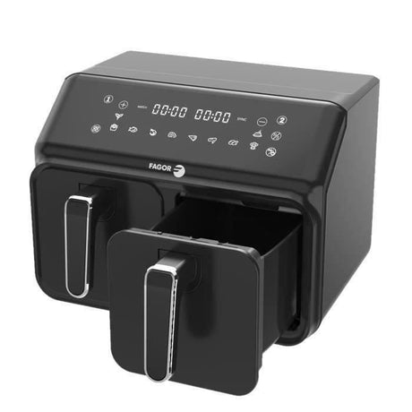 Friteuse sans huile - FAGOR - FG2X4L - 8L - 2200W - Doucle bac 4L - 10 programmes - Airfryer double cuisson