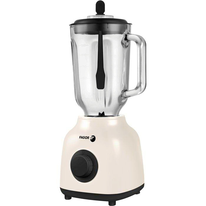 Blender 2-en-1 - FAGOR - FGC2160 - 400 W - Bol en verre gradué 1,5 L - Creme
