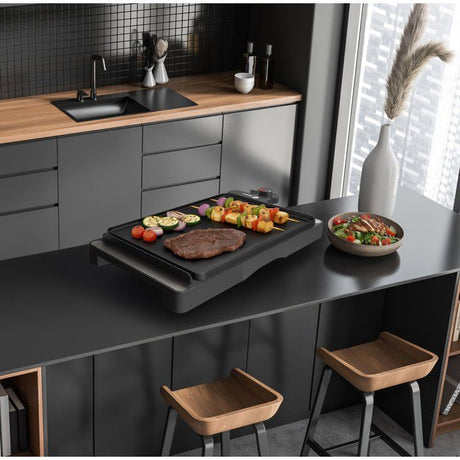 Plancha électrique - FAGOR - FG0725 - 2000 W - Plaque anti-adhésive - Thermostat réglable - Noir