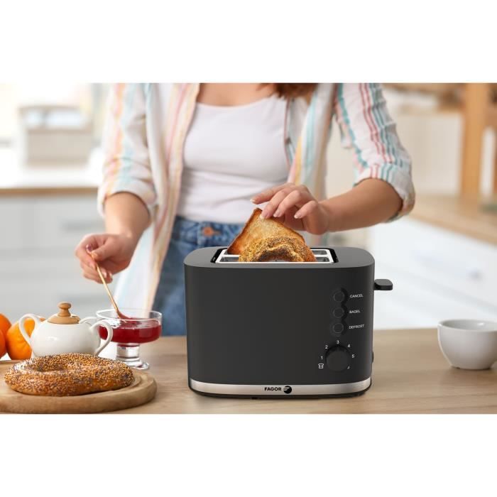 Grill Pain - FAGOR - FG250 - 4 fonctions : Bagel, RÈchauffage, Annulation, DÈcongÈlation