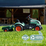 Tracteur a pédales Farm Lander - FALK - Avec remorque - Fabriqué en France - Contient au moins 50% de plastique recyclé - Des 2 ans