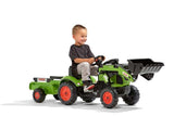 Tractopelle Claas avec remorque - FALK - Des 2 ans - 100% fabriquÈ en France - 40% plastique recyclÈ