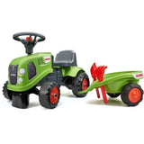 Porteur tracteur Claas avec remorque et accessoires - FALK - Des 12 mois - 100% fabriqué en France - 40% plastique recyclé