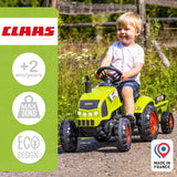 Tracteur avec remorque et capot ouvrant - FALK - Class - Des 2 ans - 100% Fabriqué en France - 75% de plastique recyclé