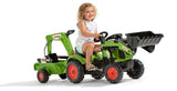 Tractopelle a pÈdales - FALK - Claas - Des 2 ans - 100% FabriquÈ en France - 60% de plastique recyclÈ