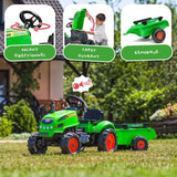 Tracteur a pédales X-Tractor - FALK - Capot ouvrant et Remorque - 100% Fabriqué en France - 50% de plastique recyclé - Des 2 ans