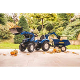 Tractopelle a pÈdales - FALK - New Holland - Des 3 ans - 100% FabriquÈ en France - 50% de plastique recyclÈ