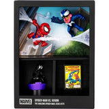 Figurine - FANDROP x STAR WARS - Spider-Man vs Venom - Vitrine avec scene culte + mini affiche - 18 cm