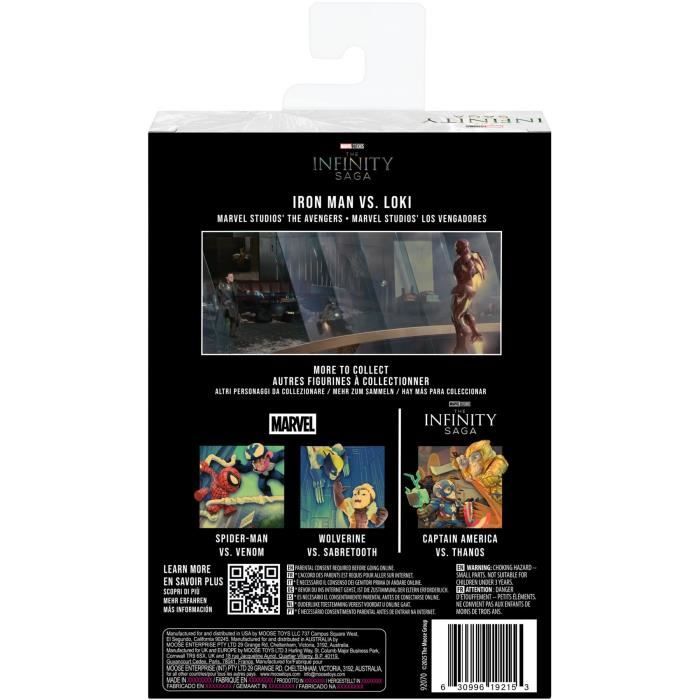 Figurine - FANDROP x MARVEL - Iron Man vs Loki - Vitrine avec scene culte + mini affiche - 18 cm