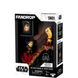 Figurine - FANDROP x STAR WARS - Obi-Wan vs Anakin - Vitrine avec scene culte + mini affiche - 18 cm