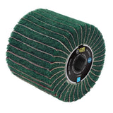 Brosse fibre synthétique et lamelles abrasives - FARTOOLS - Ř120mm/L100mm - Grain A240/A120