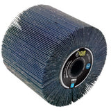 Brosse a lamelles abrasives - FARTOOLS - A120 Ø120mm/L100mm - Oxyde de zirconium grain 120