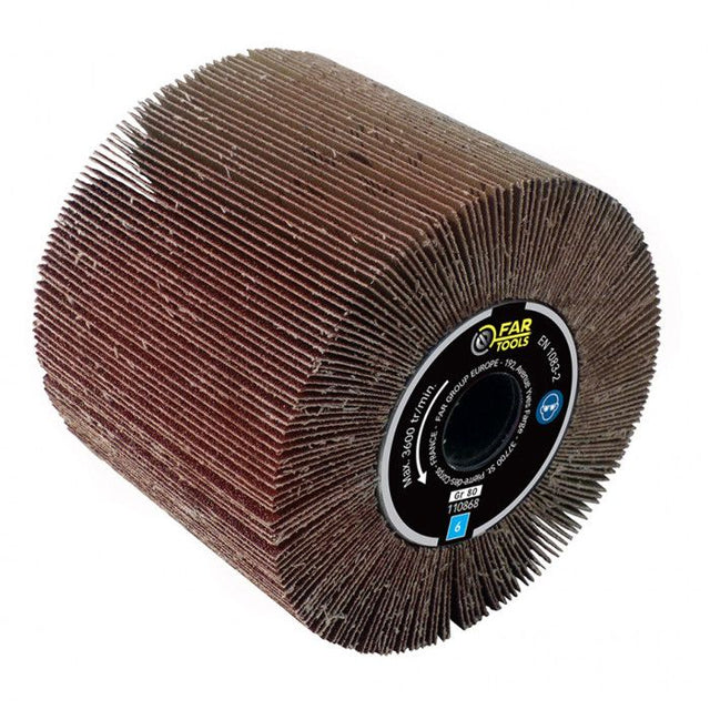 Brosse a lamelles pour rénovateur - FARTOOLS - Ř 120 mm - Alésage 20 mm - Ponçage surfaces planes