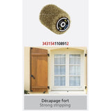 Brosse fil laitonné 0,3mm Ř80mm - FARTOOLS - pour décaper/dégriser le bois, le métal ou la pierre