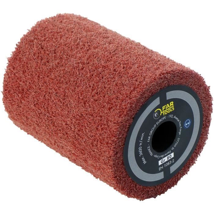 Brosse en fibre synthétique FARTOOLS - Ř80mm - L 100mm - Ponçage/Polissage/Satinage