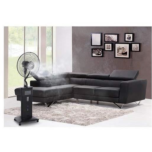 YELLOWSTONE - Ventilateur brumisateur sur pied ÿ40cm 100W noir