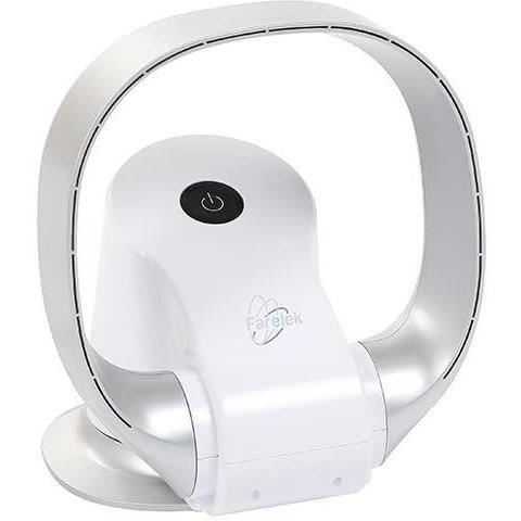 Ventilateur a poser sans pale 26W tres silencieux - FARELEK - SILENT-AIR RING - 9+2 vitesses - oscillant +/-40∞