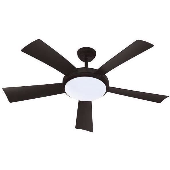 WALLIS Noir - Ventilateur de plafond Ř132cm 38W + éclairage LED