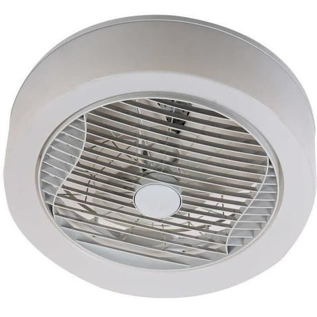 AIR-LIGHT CROWN - Ventilateur de plafond blanc Ř40cm 95W avec couronne d'éclairage LED