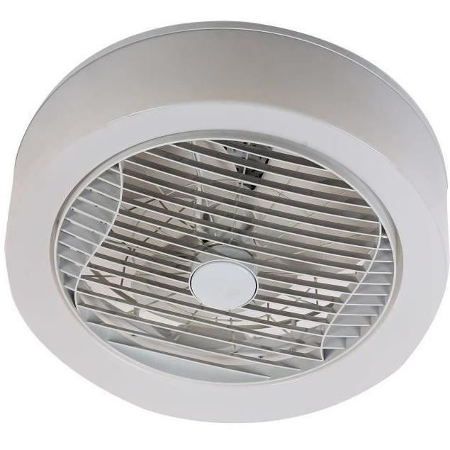AIR-LIGHT CROWN - Ventilateur de plafond blanc Ř40cm 95W avec couronne d'éclairage LED