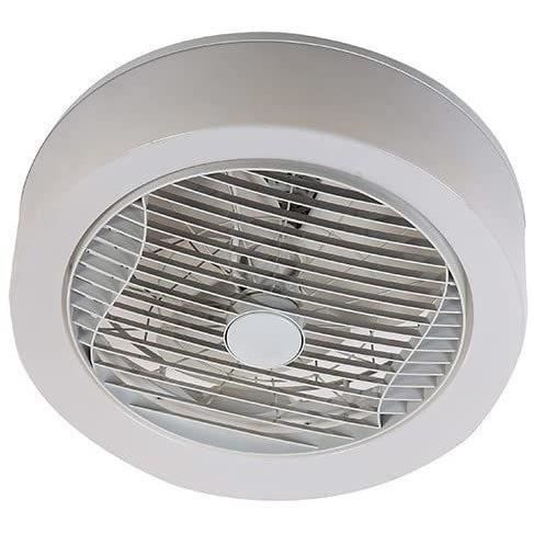 AIR-LIGHT CROWN - Ventilateur de plafond blanc Ř40cm 95W avec couronne d'éclairage LED
