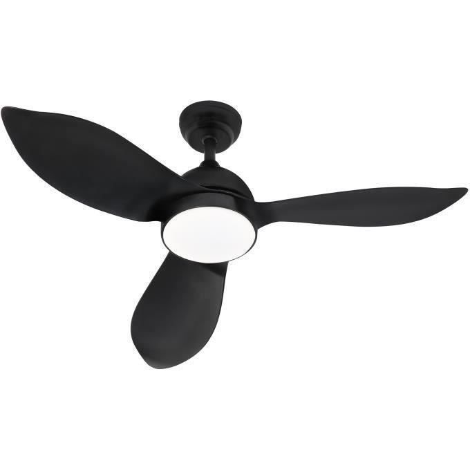 CORSICA Noir- Ventilateur de plafond Ø116cm 70W + éclairage LED