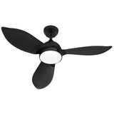 CORSICA Noir- Ventilateur de plafond Ø116cm 70W + éclairage LED