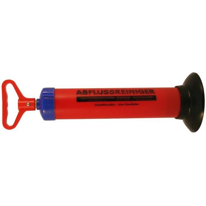 Déboucheur de canalisation a pompe a vide - FARTOOLS - Réservoir 0,65L - Diametres 70mm et 150mm