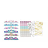 Lot de 6 couronnes de Princesses a décorer - SYCOMORE - Loisirs créatifs - Pour enfants a partir de 4 ans