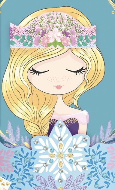 Lot de 6 couronnes de Princesses a décorer - SYCOMORE - Loisirs créatifs - Pour enfants a partir de 4 ans