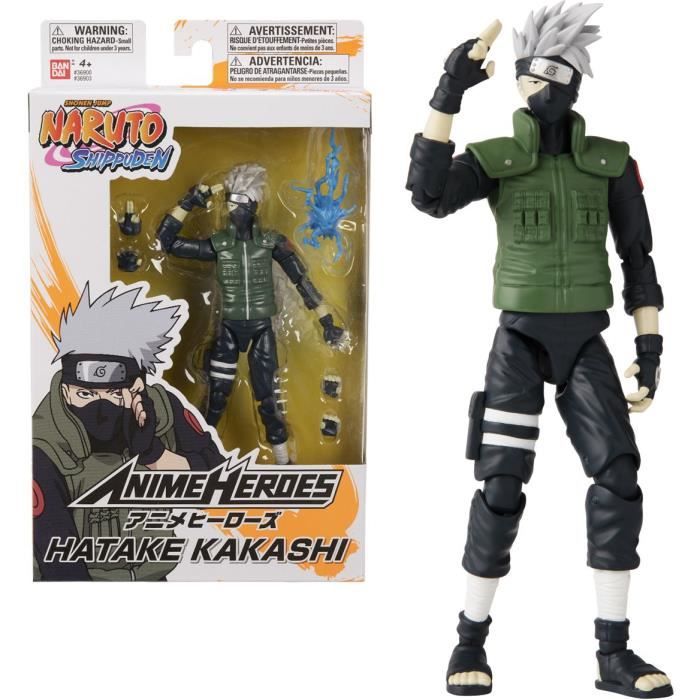 Figurine Anime Heroes 17 cm - Kakashi Hatake - Naruto Shippuden - BANDAI