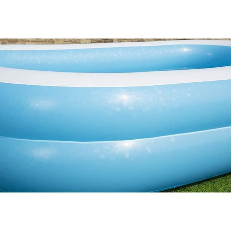 Piscine gonflable rectangulaire Bestway 262 x 175 x 51 cm - Bleu et blanc - Pour enfant - Utilisation extérieure