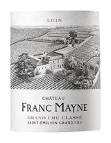 Château Franc Mayne 2018 Saint-Emilion Grand Cru Classé - Vin rouge de Bordeaux