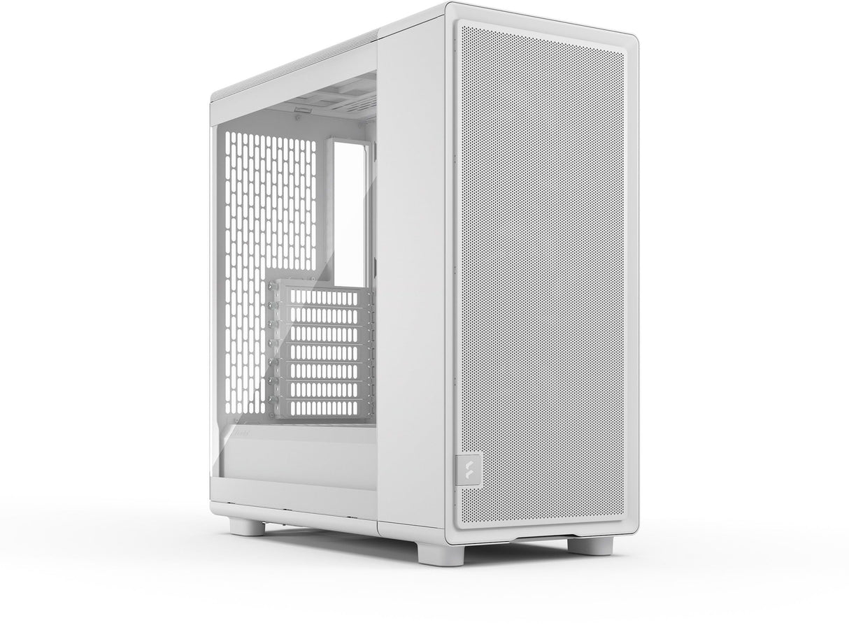 Boîtier PC - Fractal Design - FD-C-EPO1A-03 - Blanc - Verre trempé - Refroidissement haute performance - 3 ventilateurs Momentum