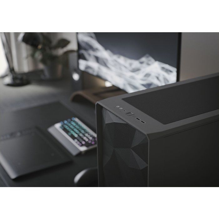 FRACTAL DESIGN BOITIER PC Meshify 2 - Noir - Verre trempé - Format ATX (FD-C-MES2A-03)