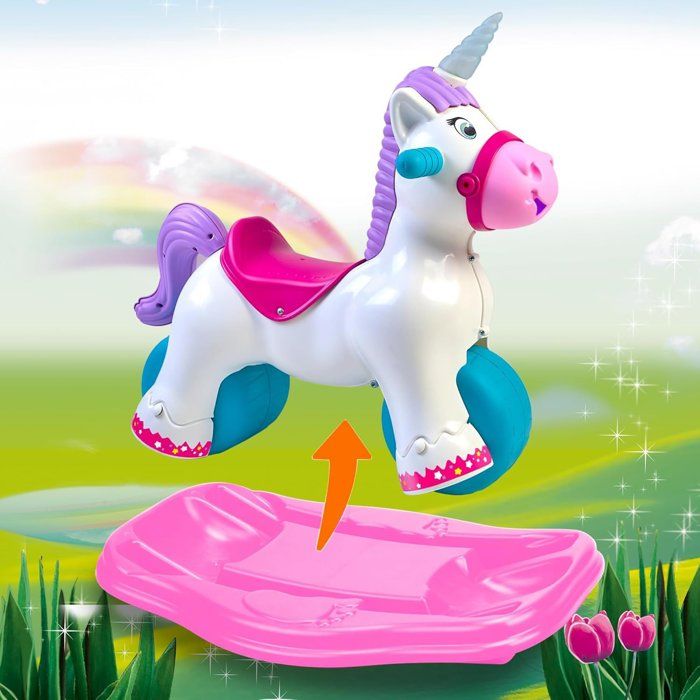 Trotteur 2-en-1 Licorne - FEBER - Baby Unicorn - Avec sons et lumieres - Des 12 mois