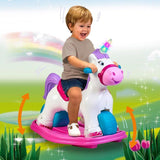 Trotteur 2-en-1 Licorne - FEBER - Baby Unicorn - Avec sons et lumieres - Des 12 mois
