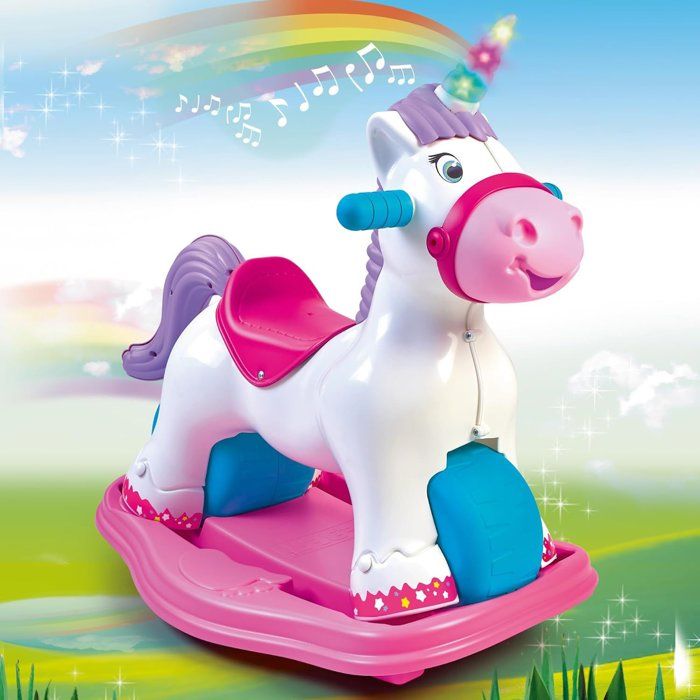 Trotteur 2-en-1 Licorne - FEBER - Baby Unicorn - Avec sons et lumieres - Des 12 mois