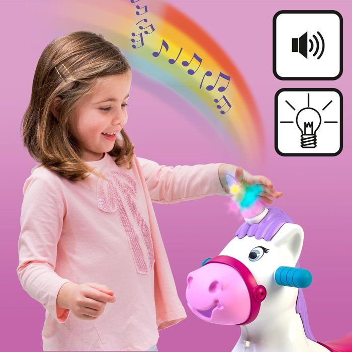Trotteur 2-en-1 Licorne - FEBER - Baby Unicorn - Avec sons et lumieres - Des 12 mois