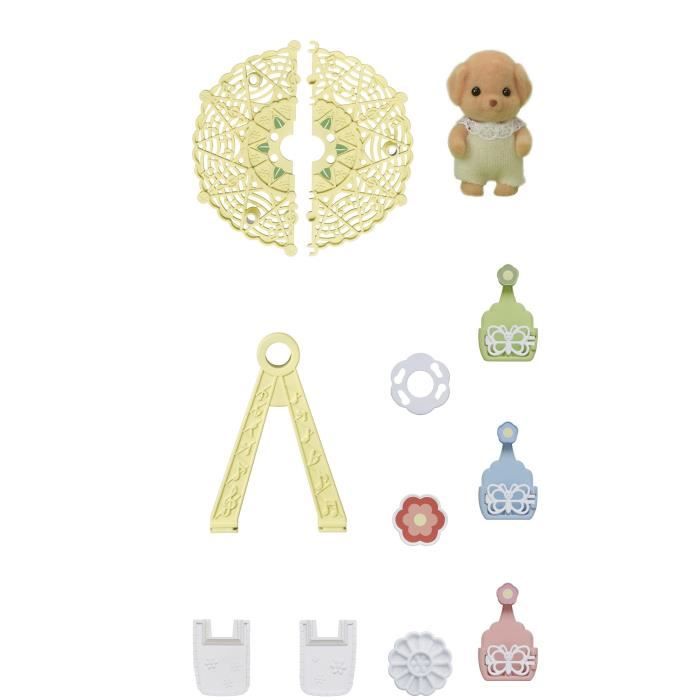 SYLVANIAN FAMILIES - 5333 La grande roue des bébés - Bébé Caniche - Beige - 3 ans et plus