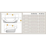 Panier corbeille coussin a motif - Taille L - 73 x 55 x 27 cm - FERPLAST