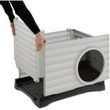 Niche - FERPLAST - PETVILLA 50 - 38,5 x 43 x 38,5 cm -  Blanc / Gris