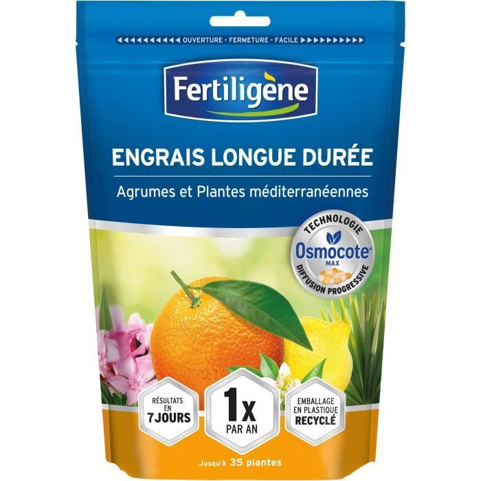 FERTILIGeNE - Engrais Longue durée Osmocote max Agrumes et Plantes méditerranéennes 700g