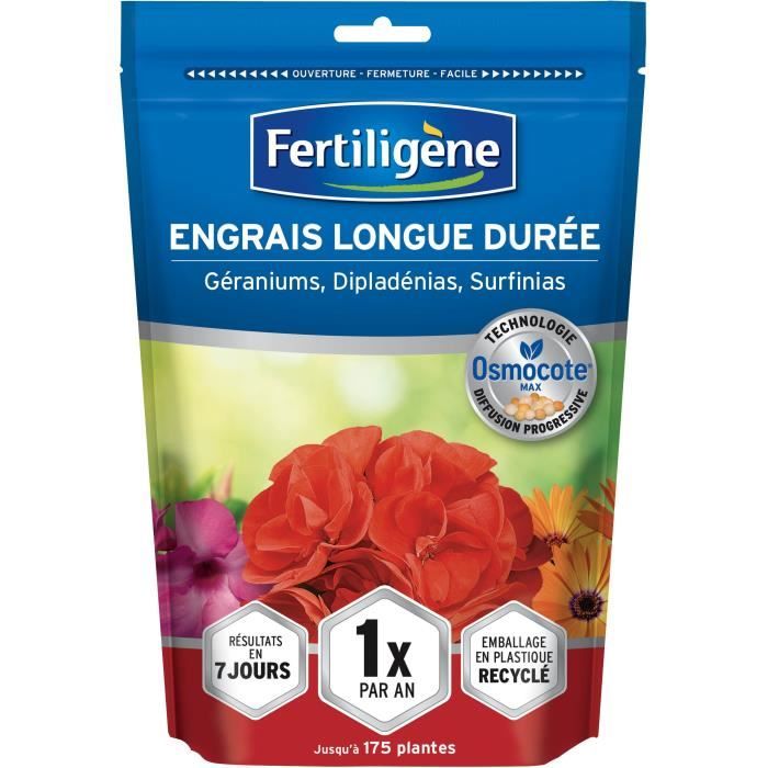 FERTILIGeNE - Long-lasting fertilizer Osmocote max Geraniums, Dipladenias, Surfinias 700g