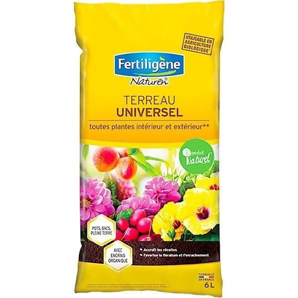 Terreau Universel - FERTILIGENE - FUNI6P - 6 L - Support de culture