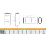 Chauffe-eau électrique FERROLI TITANO TWIN 30L - Plat - Multiposition - Blanc