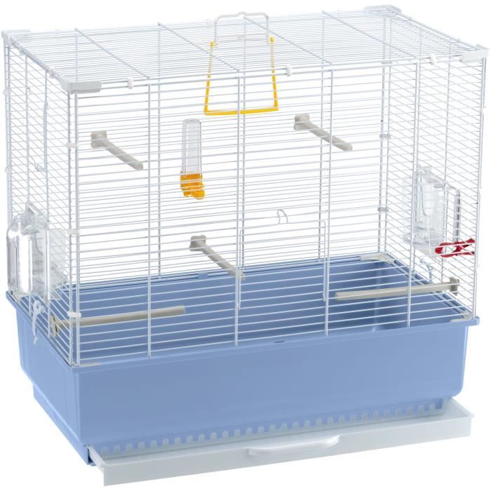 Cage oiseaux - FERPLAST - PIANO 4 - 59 x 33 x 55 cm - Blanc