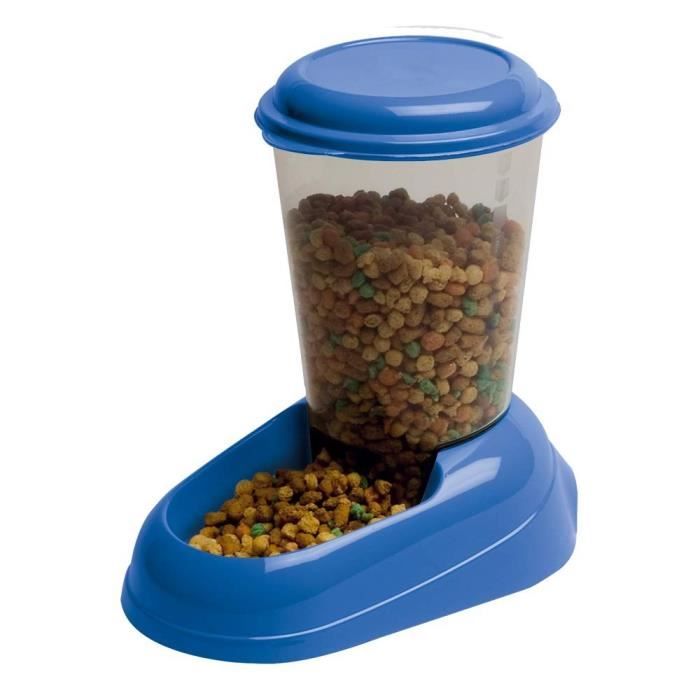 Distributeur de croquettes - FERPLAST - ZENITH - Plastique atoxique - 3L - Couvercle hermétique