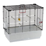 Cage petits oiseaux - FERPLAST - PIANO 4 - 59 x 33 x 55 cm - Noir